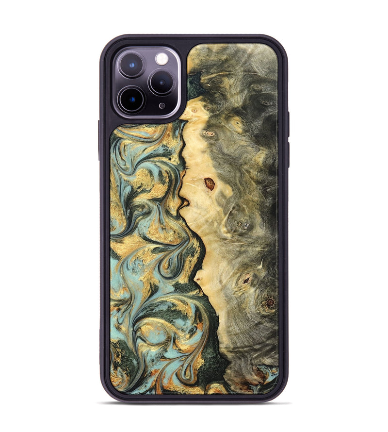 iPhone 11 Pro Max Wood Phone Case - Katlin (Green, 822672)