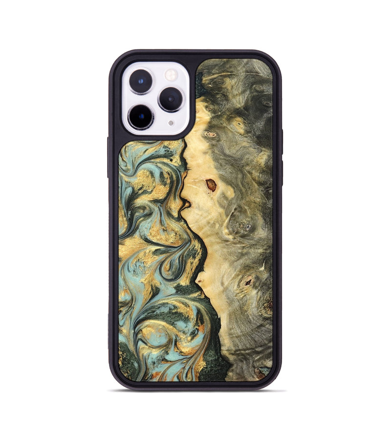 iPhone 11 Pro Wood Phone Case - Katlin (Green, 822672)