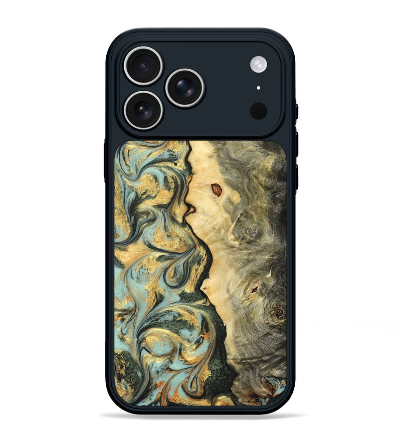 iPhone 17 Pro Max Wood Phone Case - Katlin (Green, 822672)