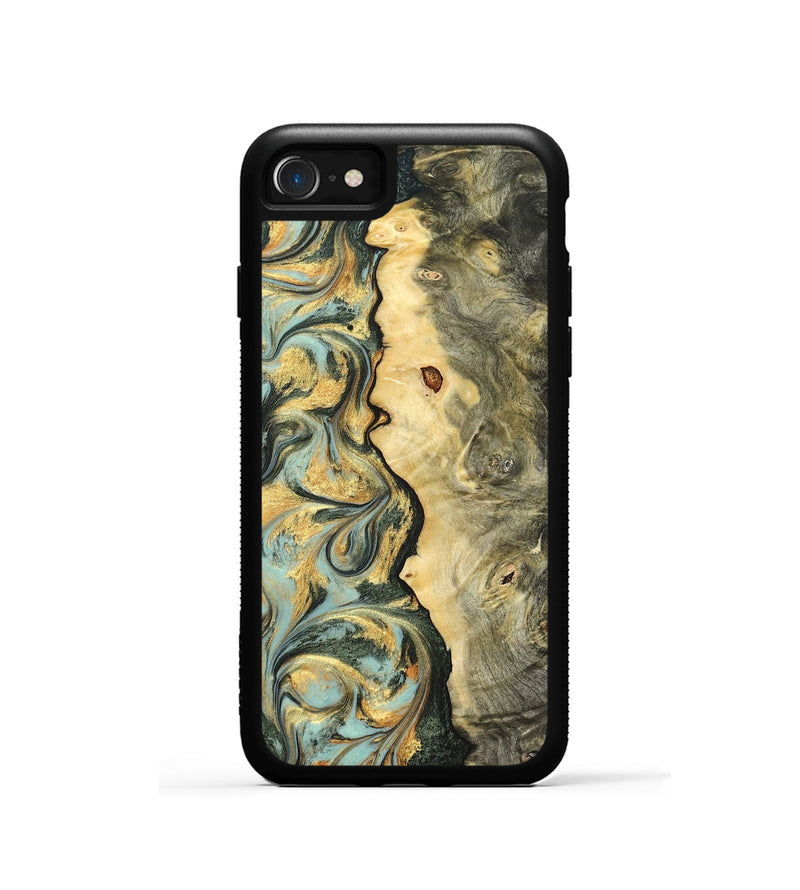 iPhone SE Wood Phone Case - Katlin (Green, 822672)