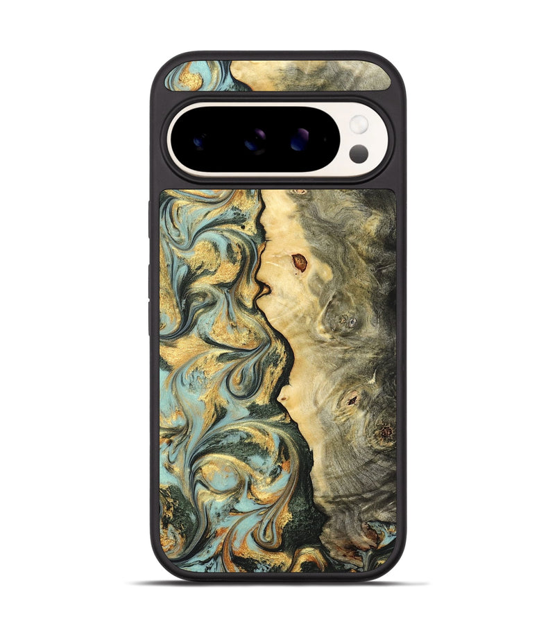 Pixel 9 Wood Phone Case - Katlin (Green, 822672)
