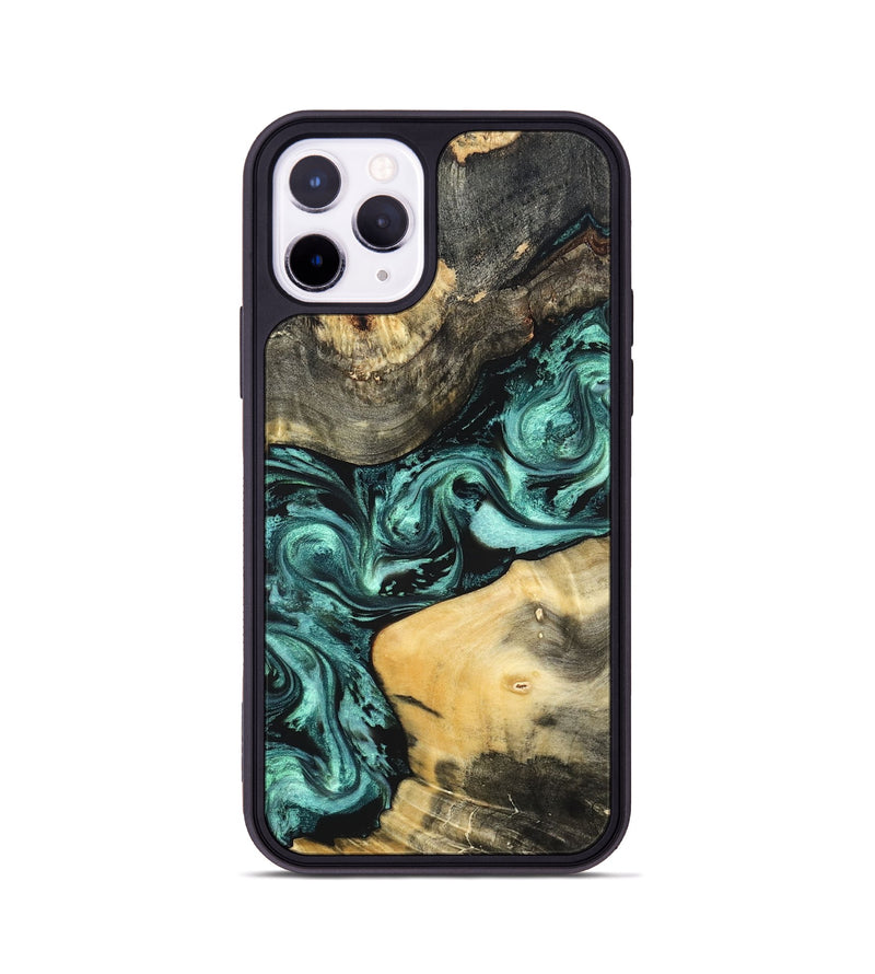 iPhone 11 Pro Wood Phone Case - Audrey (Green, 822680)