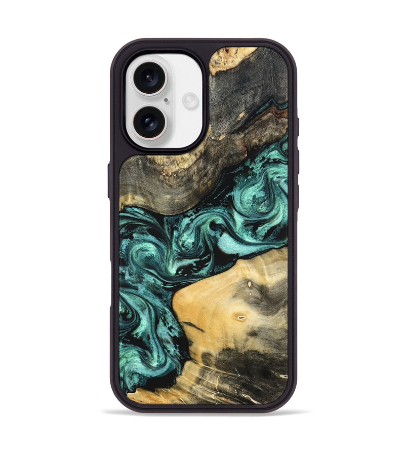 iPhone 17 Wood Phone Case - Audrey (Green, 822680)