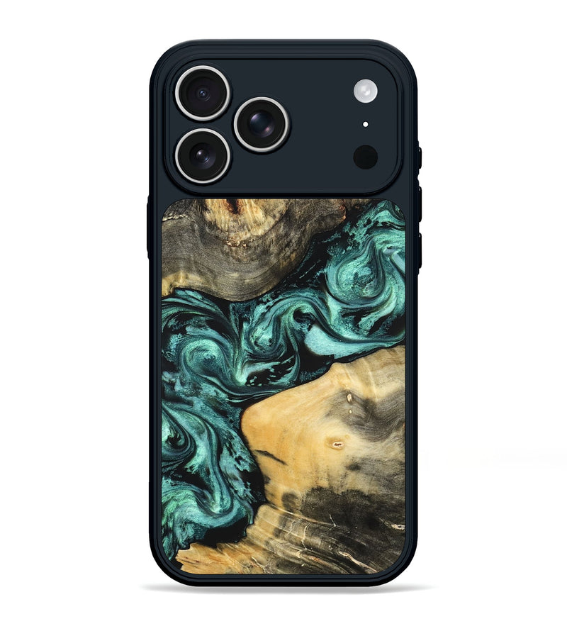 iPhone 17 Pro Max Wood Phone Case - Audrey (Green, 822680)