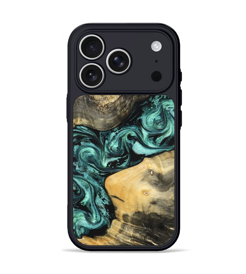 iPhone 17 Pro Wood Phone Case - Audrey (Green, 822680)