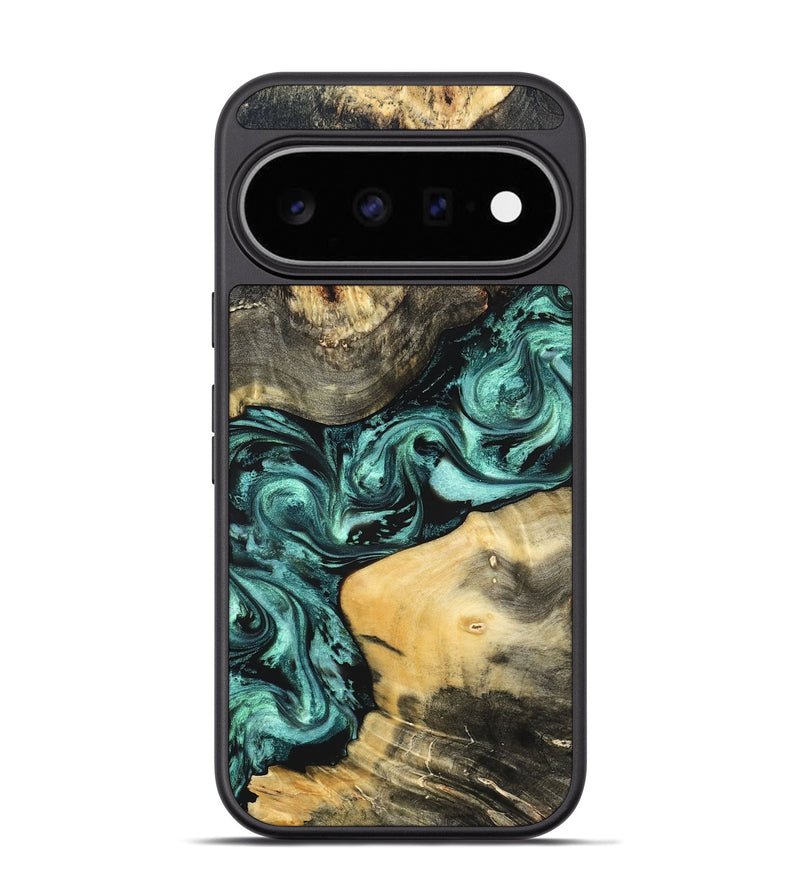 Pixel 11 Pro Wood Phone Case - Audrey (Green, 822680)