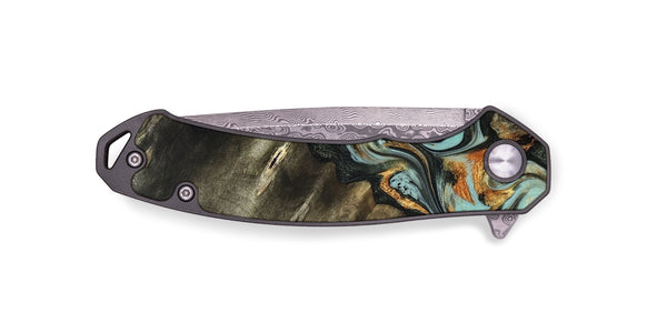 EDC Wood Pocket Knife - Kirsten (Green, 822681)
