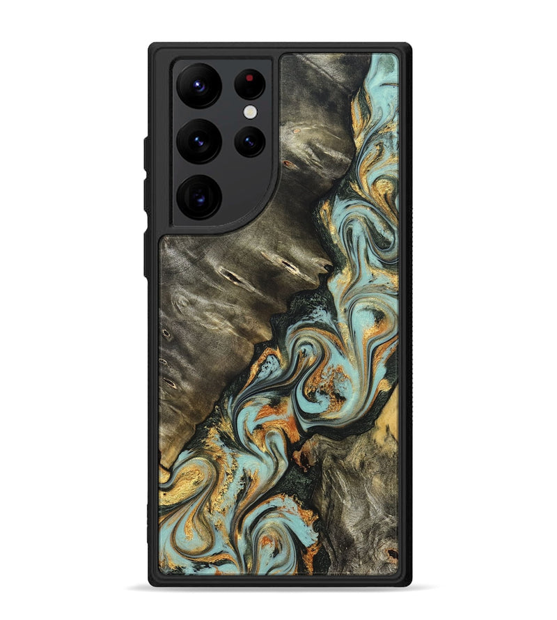 Galaxy S22 Ultra Wood Phone Case - Kirsten (Green, 822681)