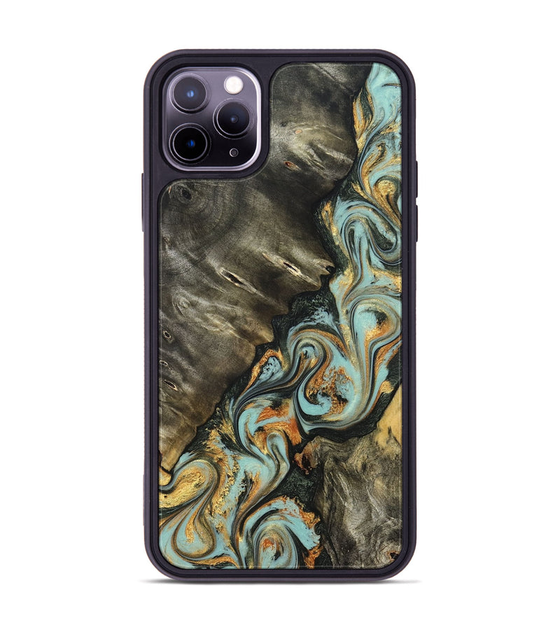 iPhone 11 Pro Max Wood Phone Case - Kirsten (Green, 822681)