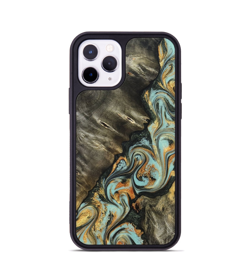 iPhone 11 Pro Wood Phone Case - Kirsten (Green, 822681)