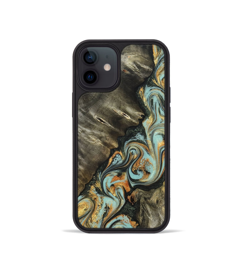 iPhone 12 mini Wood Phone Case - Kirsten (Green, 822681)