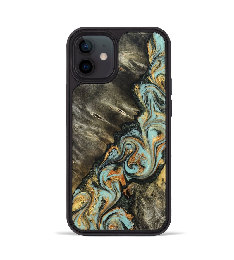 iPhone 12 Wood Phone Case - Kirsten (Green, 822681)
