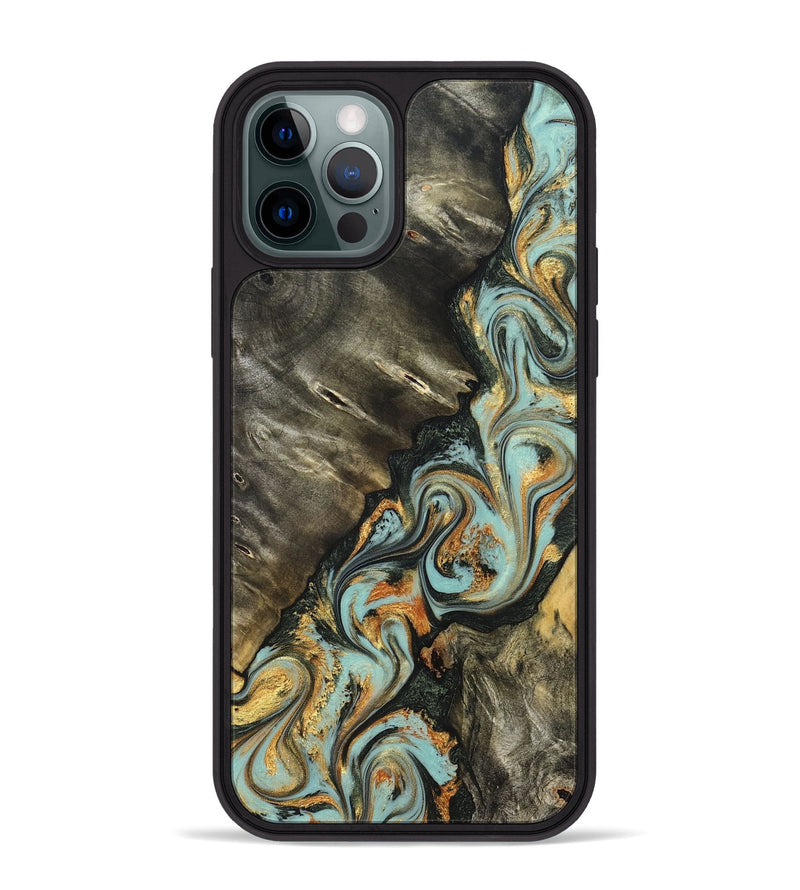 iPhone 12 Pro Max Wood Phone Case - Kirsten (Green, 822681)