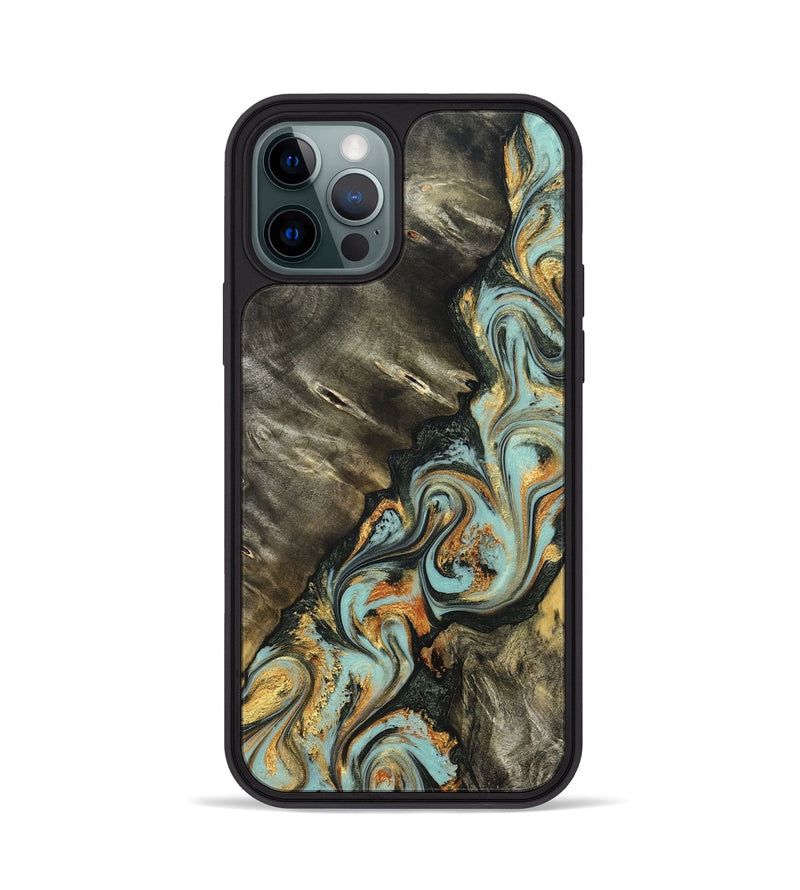 iPhone 12 Pro Wood Phone Case - Kirsten (Green, 822681)