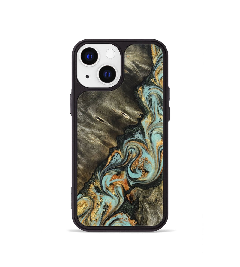 iPhone 13 mini Wood Phone Case - Kirsten (Green, 822681)