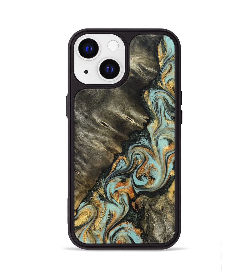 iPhone 13 Wood Phone Case - Kirsten (Green, 822681)