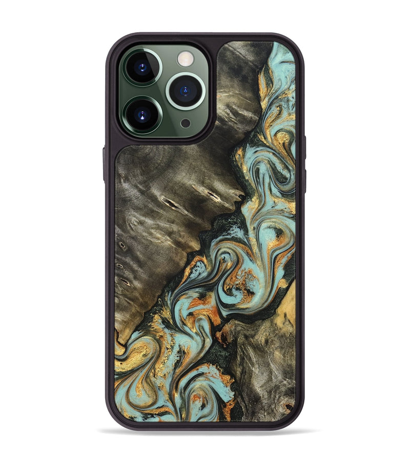 iPhone 13 Pro Max Wood Phone Case - Kirsten (Green, 822681)