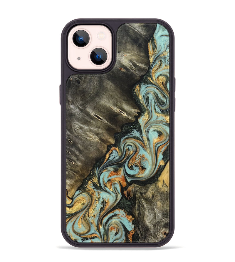 iPhone 14 Plus Wood Phone Case - Kirsten (Green, 822681)