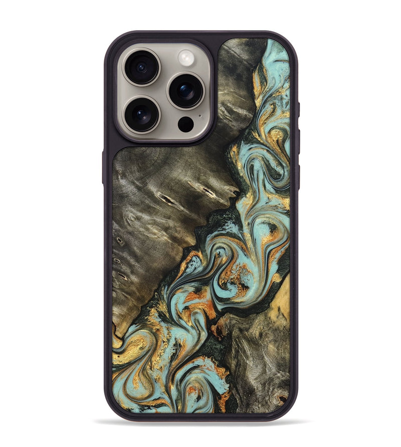 iPhone 15 Pro Max Wood Phone Case - Kirsten (Green, 822681)