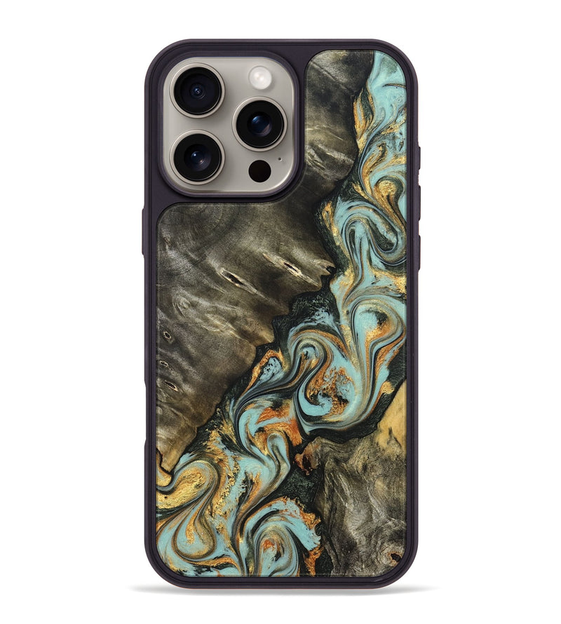 iPhone 16 Pro Max Wood Phone Case - Kirsten (Green, 822681)