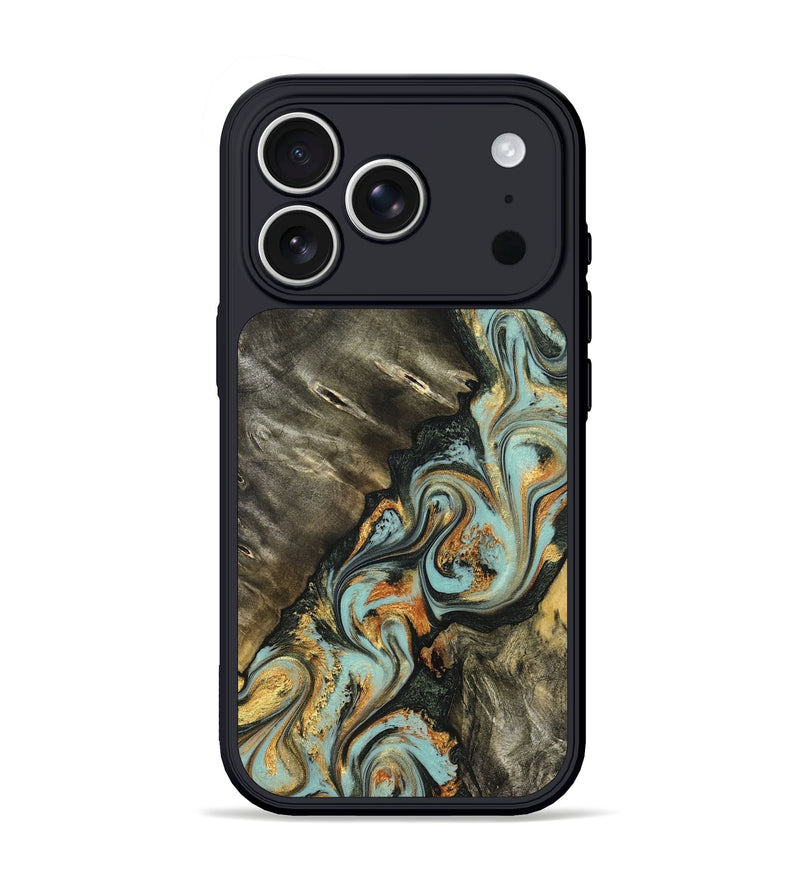 iPhone 17 Pro Wood Phone Case - Kirsten (Green, 822681)