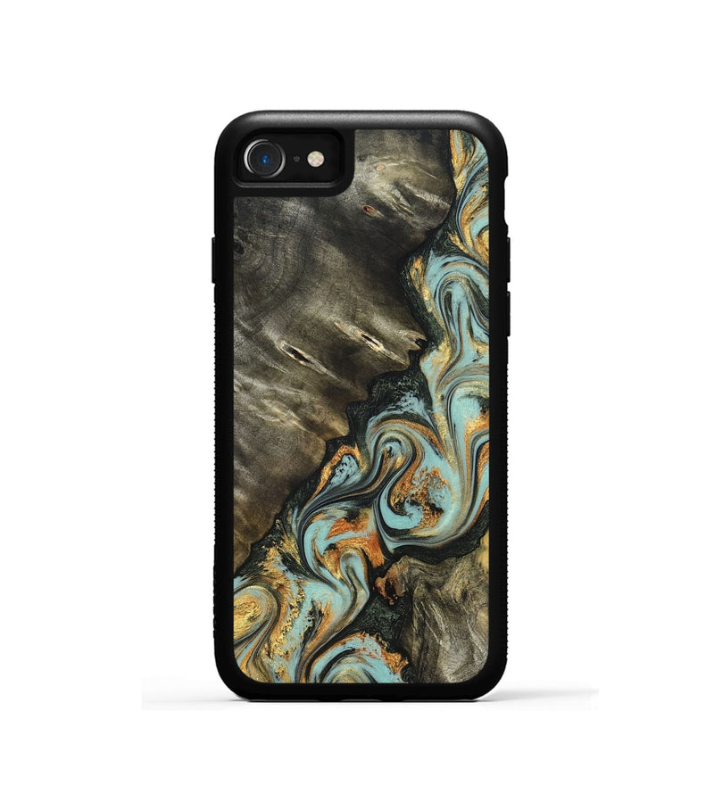 iPhone SE Wood Phone Case - Kirsten (Green, 822681)