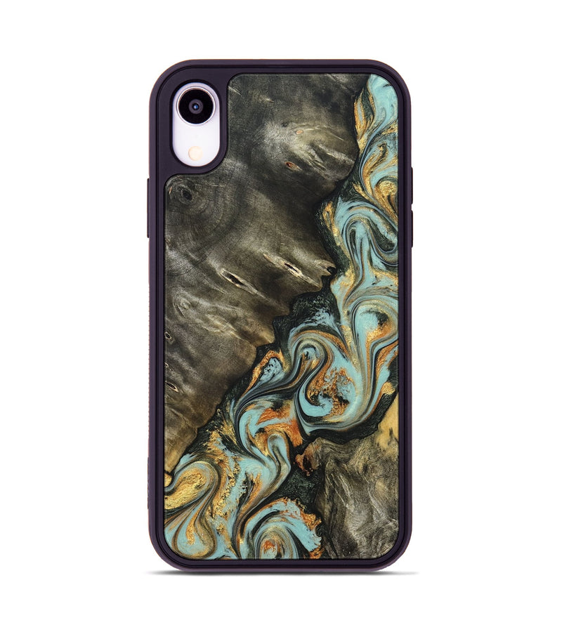 iPhone Xr Wood Phone Case - Kirsten (Green, 822681)