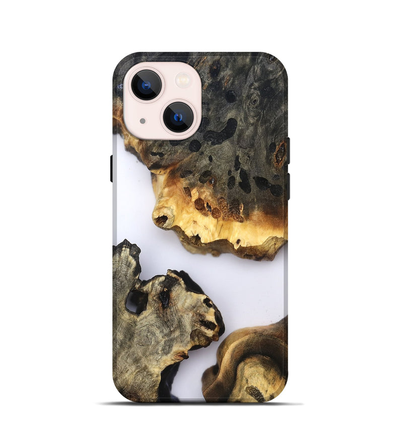 iPhone 13 mini Wood Live Edge Phone Case - Raleigh (Clear, 822684)