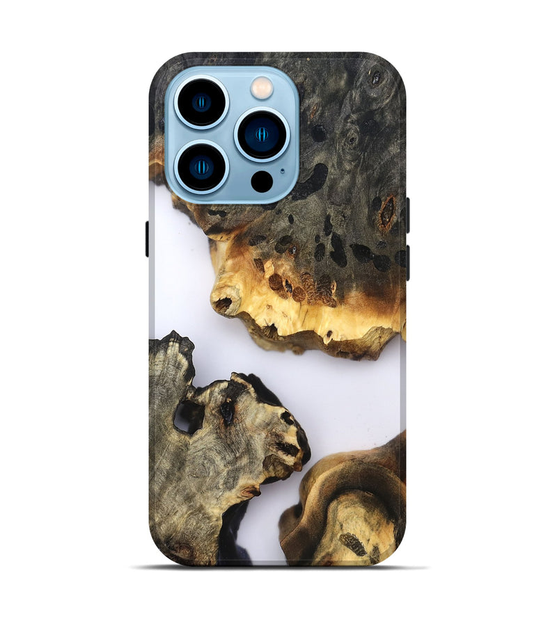 iPhone 14 Pro Wood Live Edge Phone Case - Raleigh (Clear, 822684)