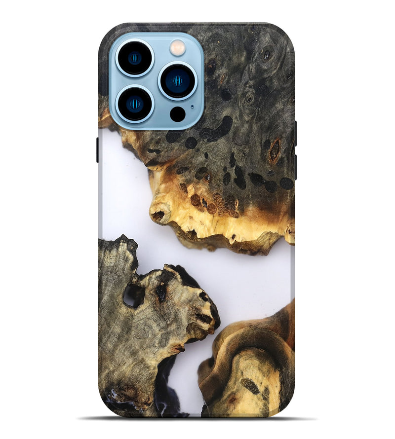 iPhone 14 Pro Max Wood Live Edge Phone Case - Raleigh (Clear, 822684)