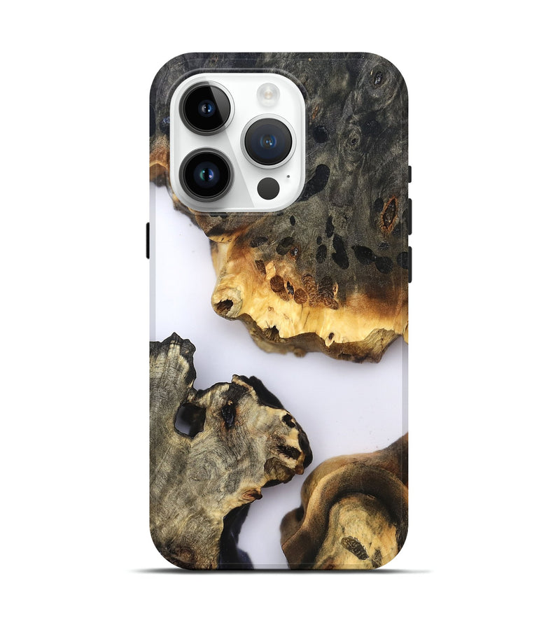 iPhone 15 Pro Wood Live Edge Phone Case - Raleigh (Clear, 822684)