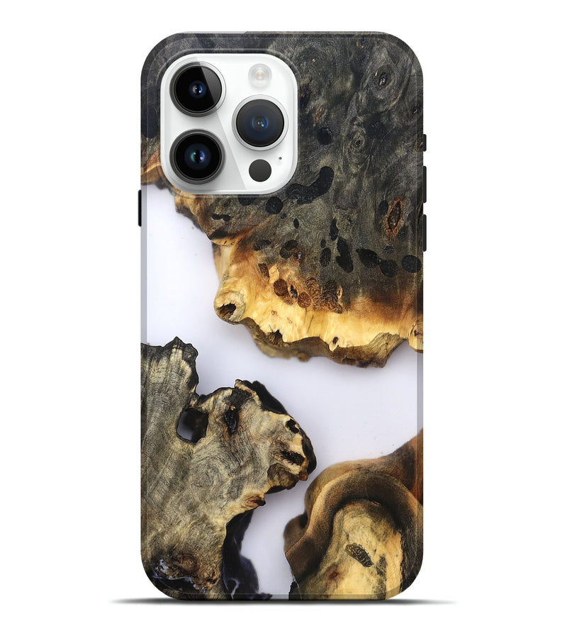 iPhone 15 Pro Max Wood Live Edge Phone Case - Raleigh (Clear, 822684)
