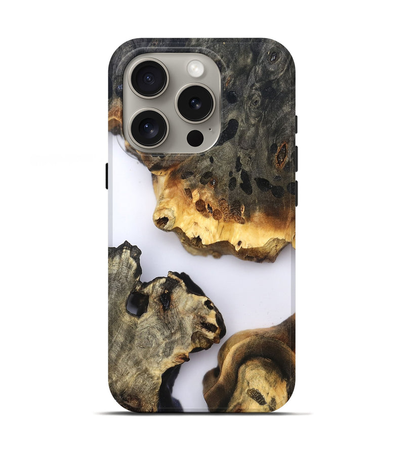 iPhone 16 Pro Wood Live Edge Phone Case - Raleigh (Clear, 822684)