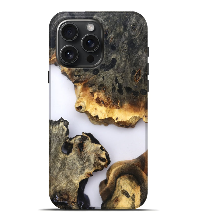 iPhone 16 Pro Max Wood Live Edge Phone Case - Raleigh (Clear, 822684)