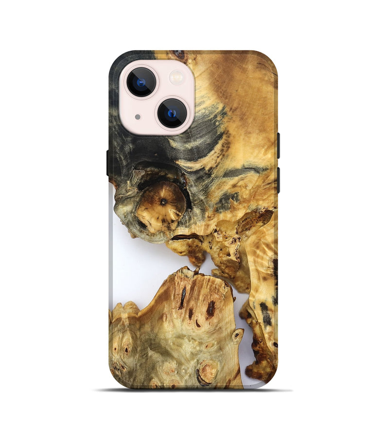 iPhone 13 mini Wood Live Edge Phone Case - Amanda (Clear, 822688)