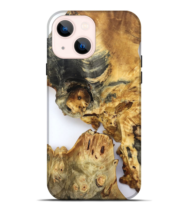 iPhone 14 Plus Wood Live Edge Phone Case - Amanda (Clear, 822688)