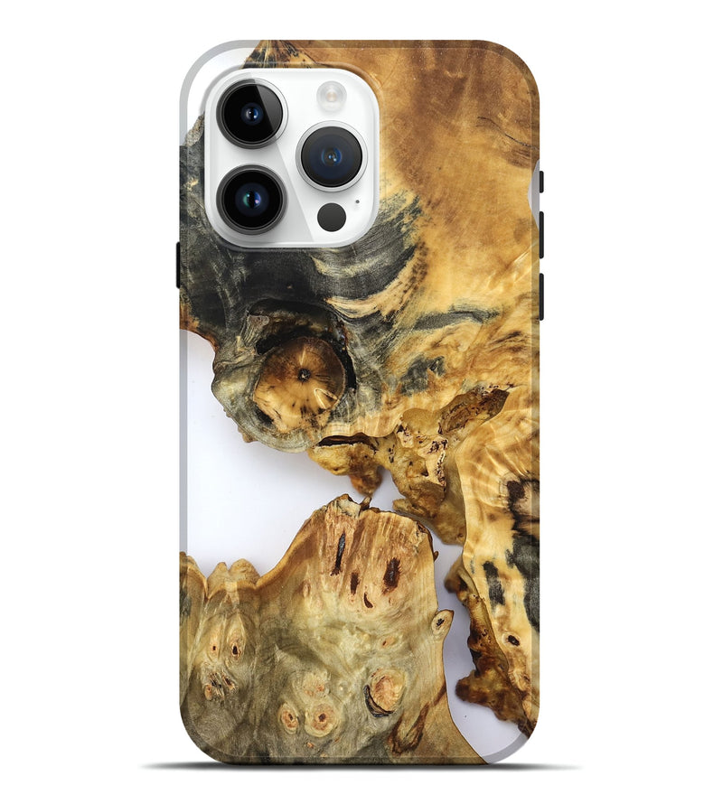 iPhone 15 Pro Max Wood Live Edge Phone Case - Amanda (Clear, 822688)