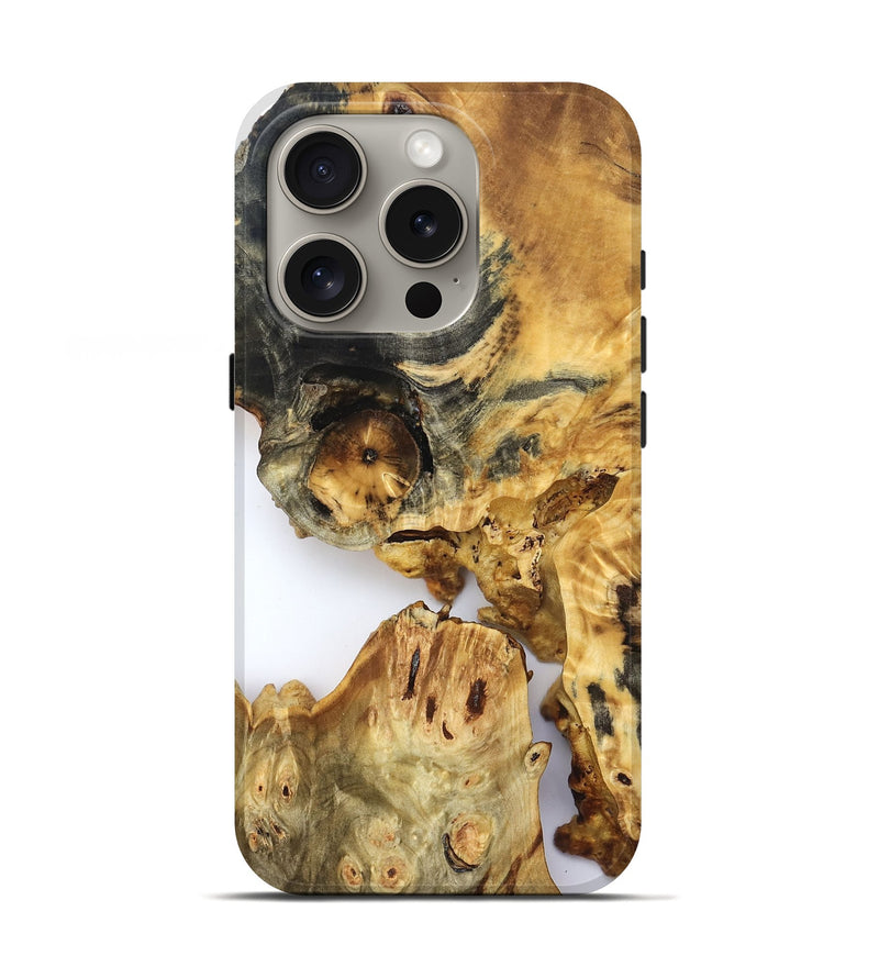 iPhone 16 Pro Wood Live Edge Phone Case - Amanda (Clear, 822688)