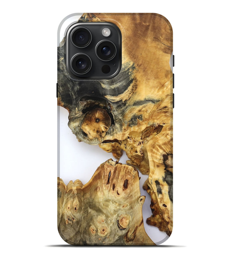 iPhone 16 Pro Max Wood Live Edge Phone Case - Amanda (Clear, 822688)