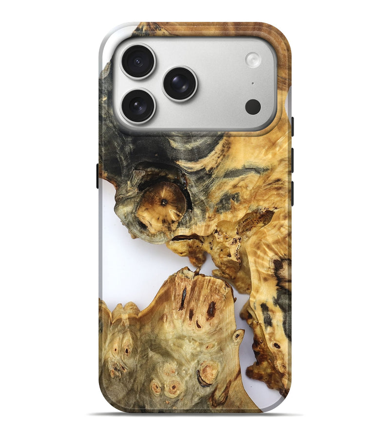 iPhone 17 Pro Max Wood Live Edge Phone Case - Amanda (Clear, 822688)