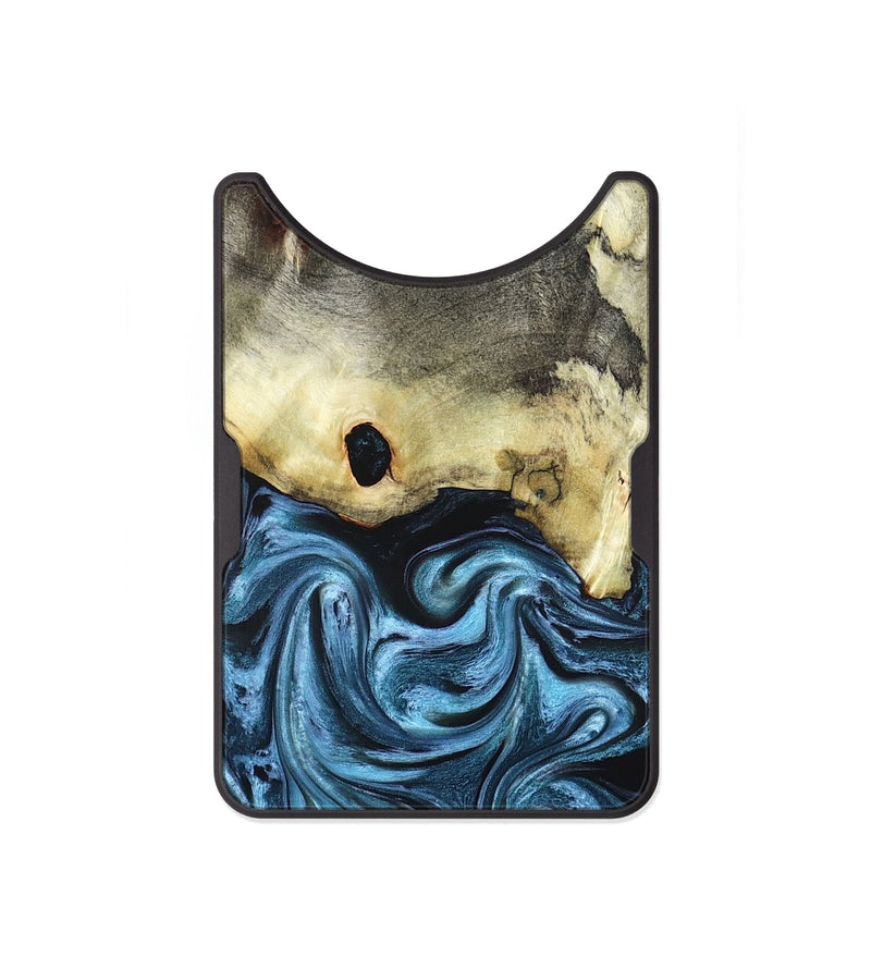 Alloy Wood Wallet - Jaclyn (Blue, 822693)