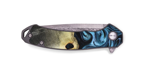 EDC Wood Pocket Knife - Jaclyn (Blue, 822693)