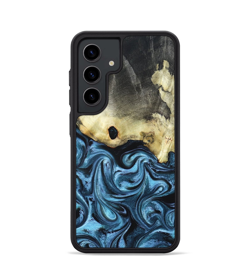 Galaxy S24 Wood Phone Case - Jaclyn (Blue, 822693)