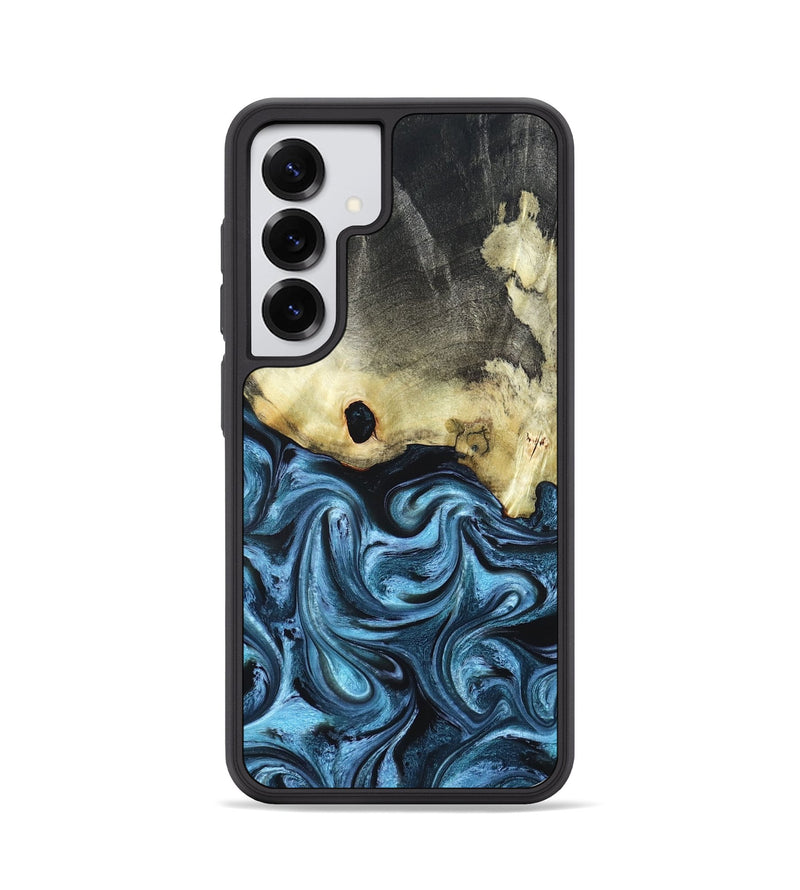 Galaxy S25 Wood Phone Case - Jaclyn (Blue, 822693)