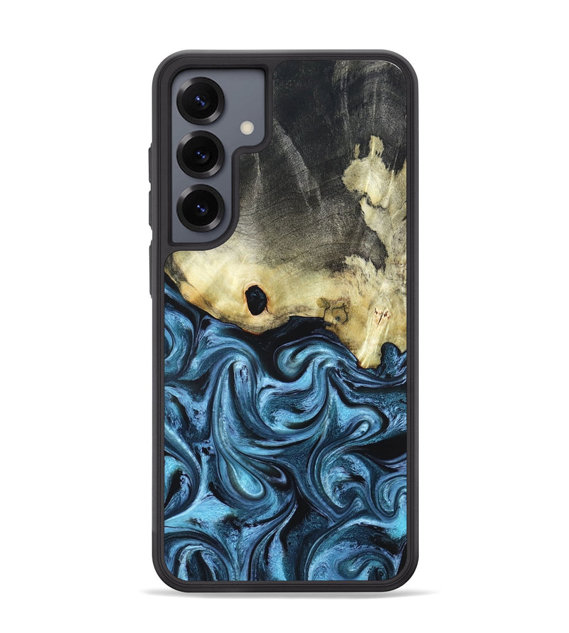 Galaxy S25 Plus Wood Phone Case - Jaclyn (Blue, 822693)