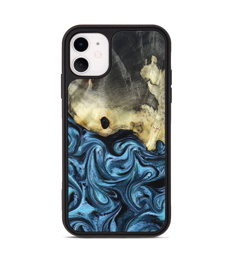 iPhone 11 Wood Phone Case - Jaclyn (Blue, 822693)