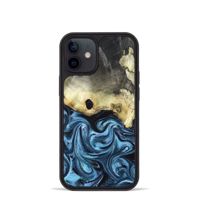 iPhone 12 mini Wood Phone Case - Jaclyn (Blue, 822693)