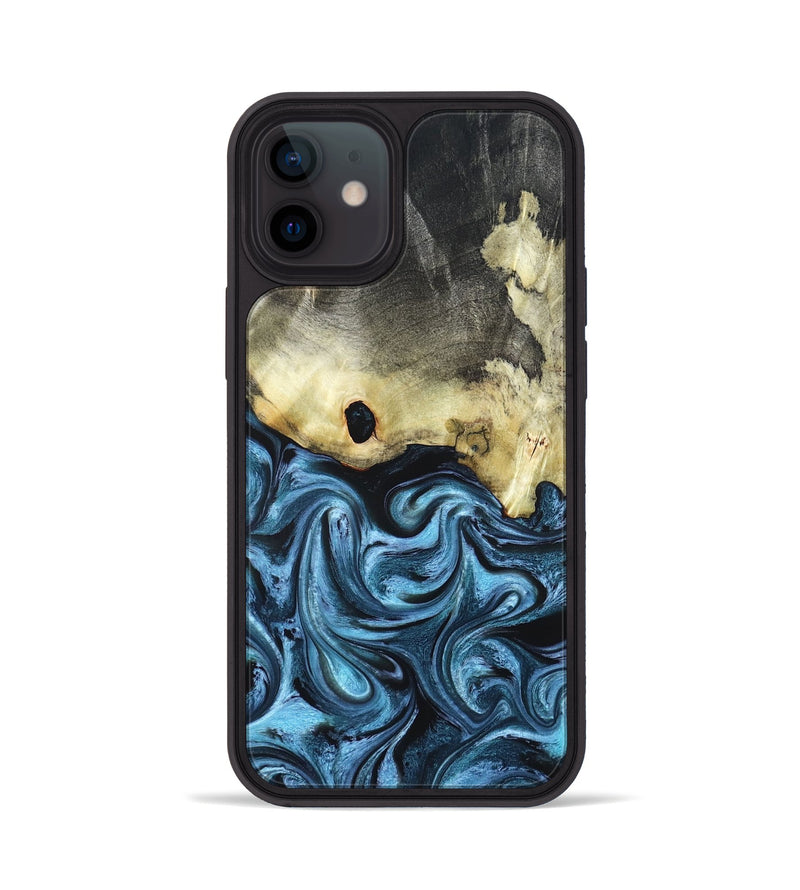 iPhone 12 Wood Phone Case - Jaclyn (Blue, 822693)