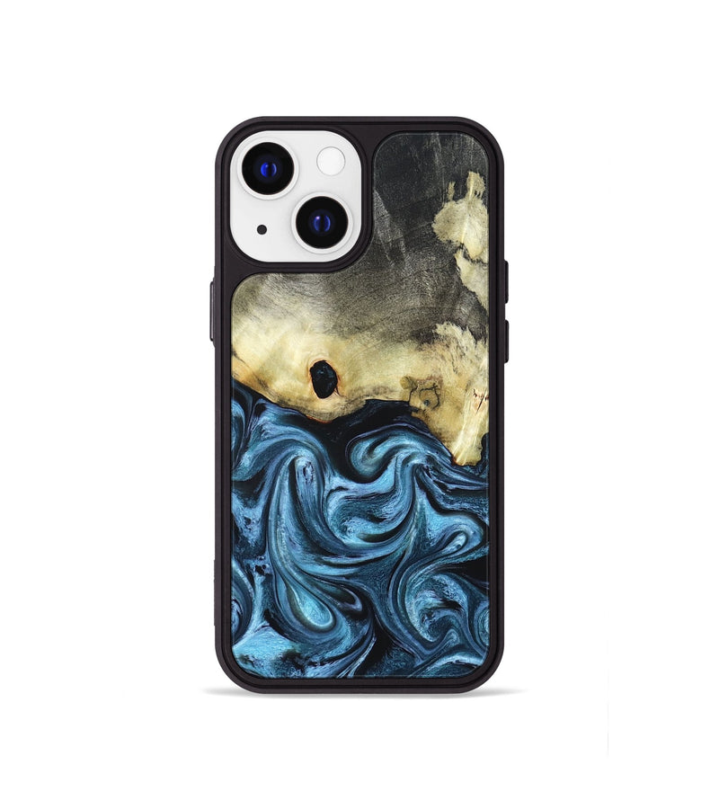 iPhone 13 mini Wood Phone Case - Jaclyn (Blue, 822693)
