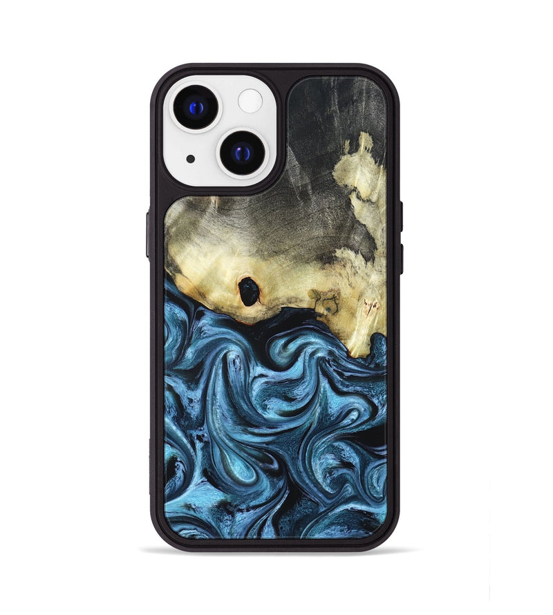 iPhone 13 Wood Phone Case - Jaclyn (Blue, 822693)